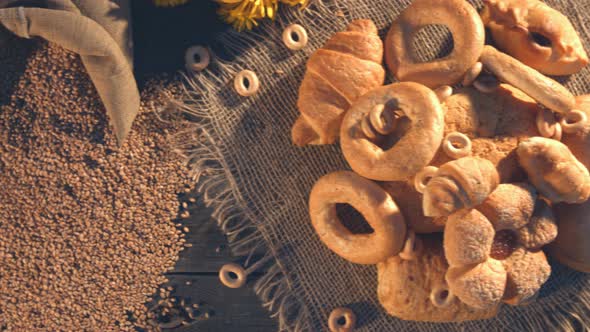 Sweet Baking Made of Wheat Flour