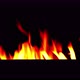 Fire flames on black background. - VideoHive Item for Sale