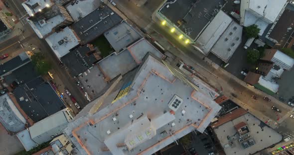 Top Down Aerial View of New Rochelle New York