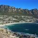 Wide angle aerial view of the entire bay around Camps Bay Cape Town - VideoHive Item for Sale