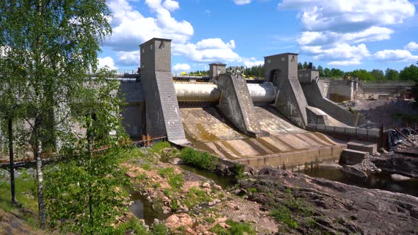 Hydroelectric Power Station Dam in Imatra