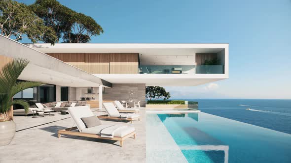 Contemporary House With Pool