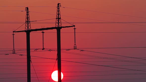 Power Station at Sunset.