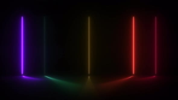 Concept 56-N1 Abstract Neon Lights Animation