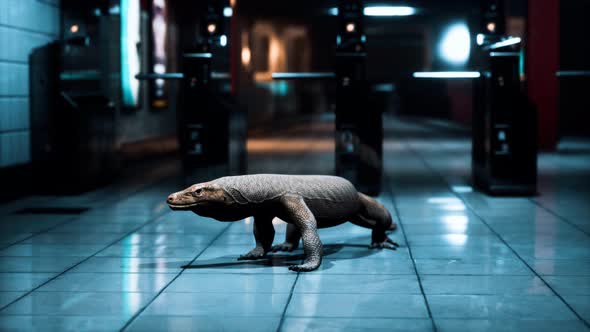 Comodo Dragon in Underground Metro Station