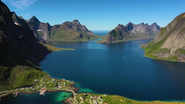 Reine Lofoten Is an Archipelago in the County of Nordland, Norway