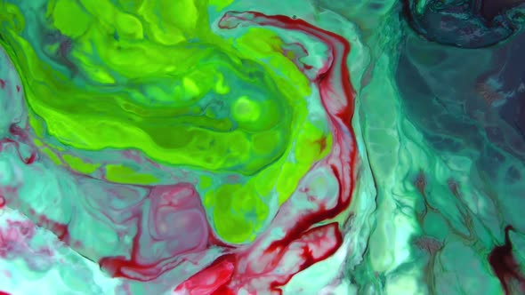 Psychedelic Color Spreading Paint Swirling And Explosion 60