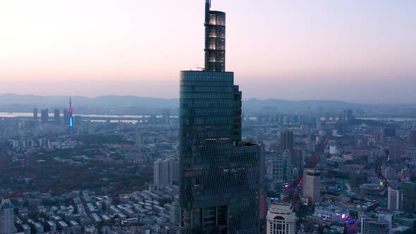 Nanjing City, Jiangsu Province, urban construction landscape