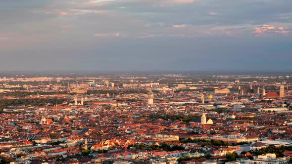 Aerial View of Munich. Munich, Bavaria, Germany