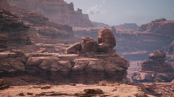 Golden Rocks in Grand Canyon