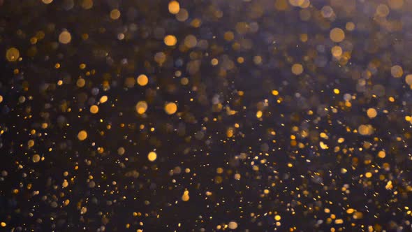 Golden Dust Overlay Loop Background