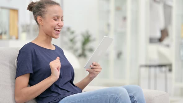 Professional African Woman Doing Video Call on Laptop 