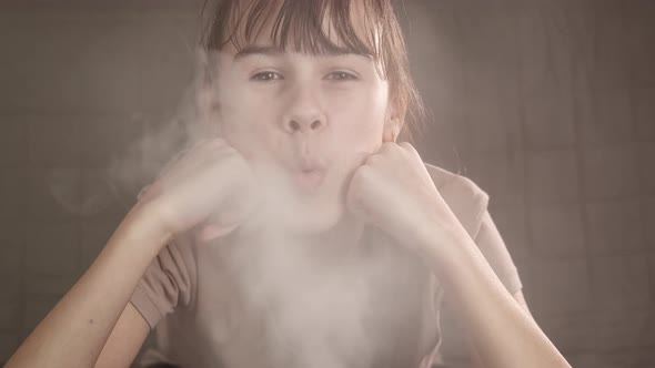 Breath and blow by humidifier. 