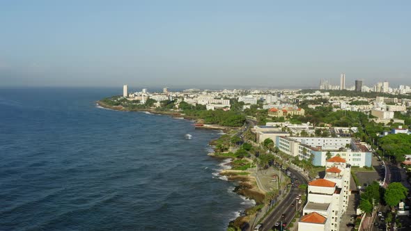 Santa Domingo Dominican Republic Aerial Shot