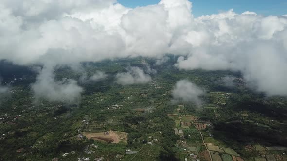 View of the Earth Through the Clouds