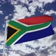 South Africa Flag With Sky - VideoHive Item for Sale