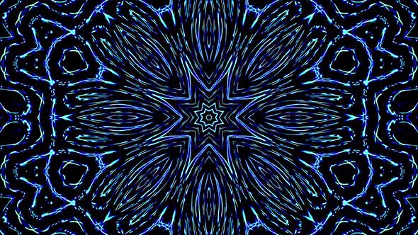 Bright abstract light governing blue color, kaleidoscope,full color  background