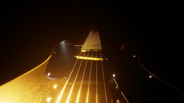 Gold Electric Guitar