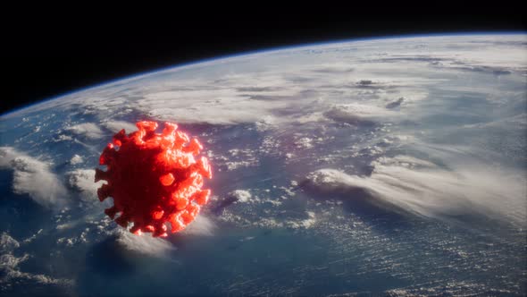 Coronavirus COVID-19 on the Earth Orbit alt
