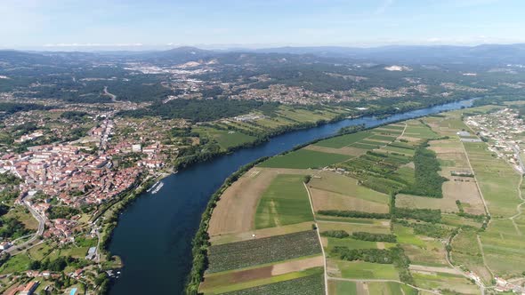 River Minho Between Portugal and Spain