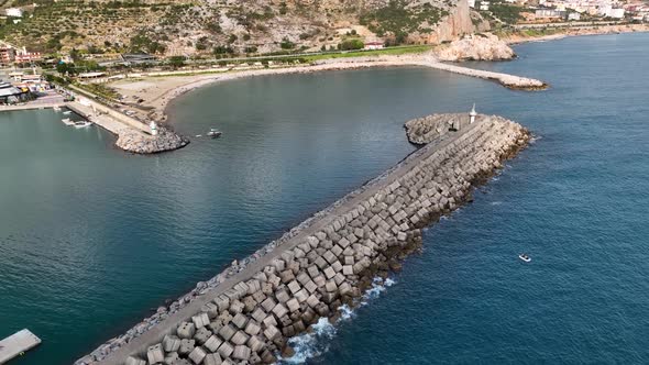 Light House Aerial view 4K