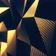 Carbon Gold Triangular Polygonal Background Loop - VideoHive Item for Sale