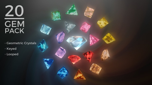 Gem Stones Pack 2 - Geometric