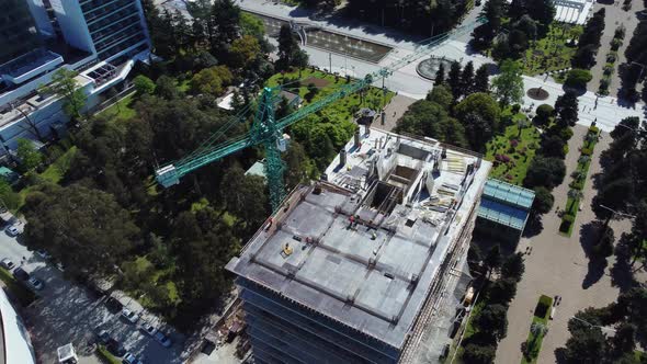 Building Process, Making Construction Aerial View
