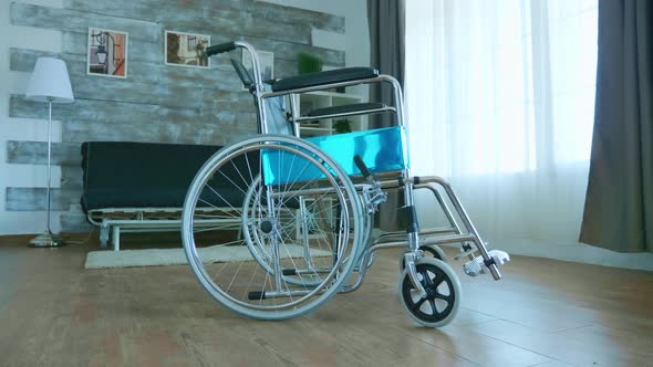 Wheelchair in Empty Room