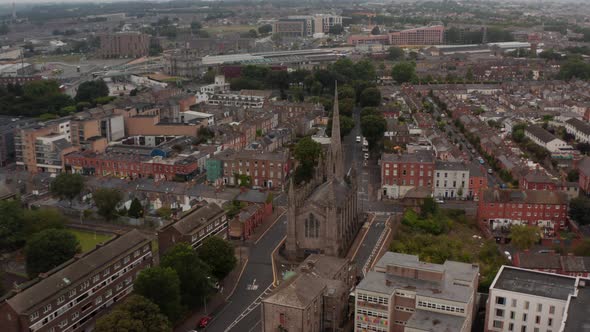 Aerial View of Old Religious Landmark