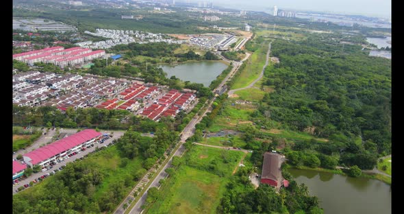 Molek's man-made lake at a housing estate in Johor Bahru, Johor