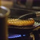 Delicious Salmon Fillet Roasts in the Pan in the Asian Restaurant Kitchen. - VideoHive Item for Sale