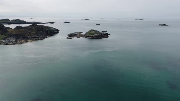 Rocky Sea From Above on The Isle of Mull