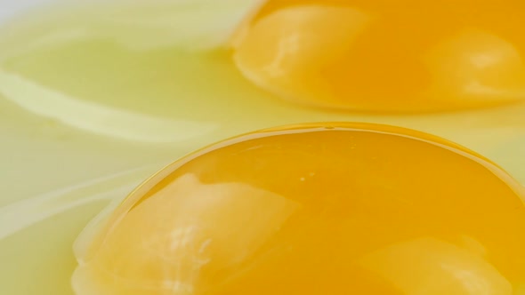 Close up of egg yolk