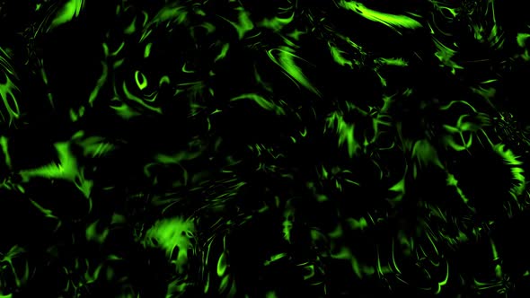 abstract green liquid moving