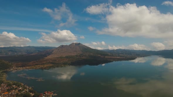 Lake and Volcano Batur