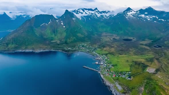 Mefjordvar Island Senja Nature Norway Natural Landscape Mefjord