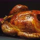 Tasty Christmas turkey fresh from the oven twisting against a black background - VideoHive Item for Sale