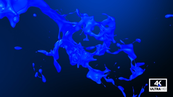 Blue Paint Splash