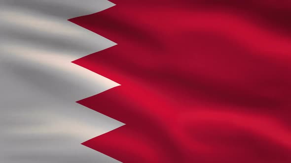 Bahrain Windy Flag Background 4K