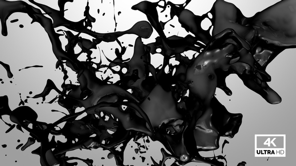 Black Paint Jet Stream Splash V3