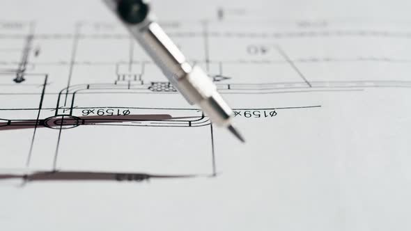 Plan Blueprint Closeup