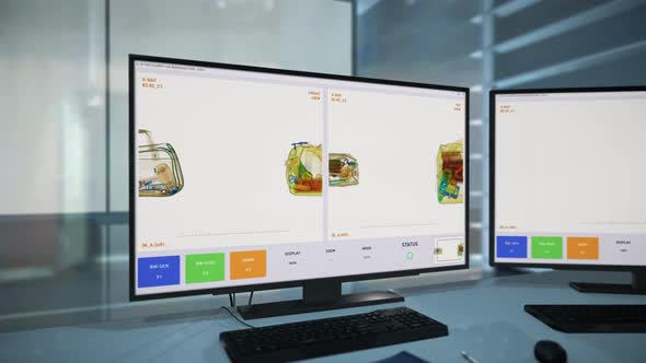 Visual Check Of Passenger Baggage In Modern Scanning Software At Customs alt