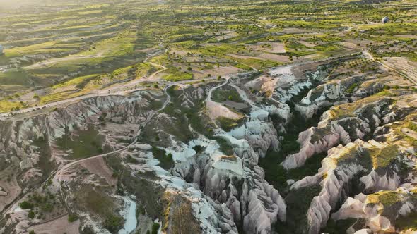 The best landscapes of Cappadocia aerial view 4 K