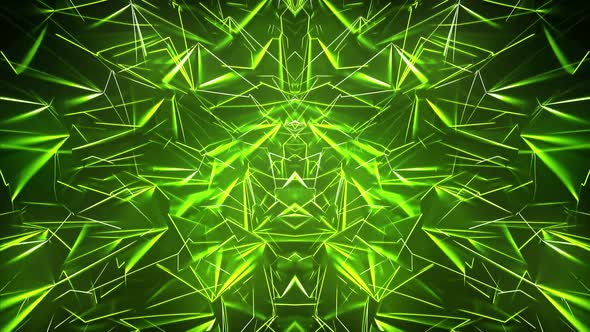 VJ Green Glowing Edges