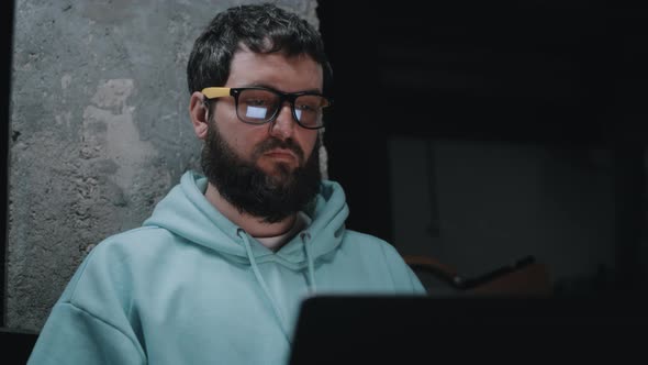 Upset Web Developer in a Bomb Shelter