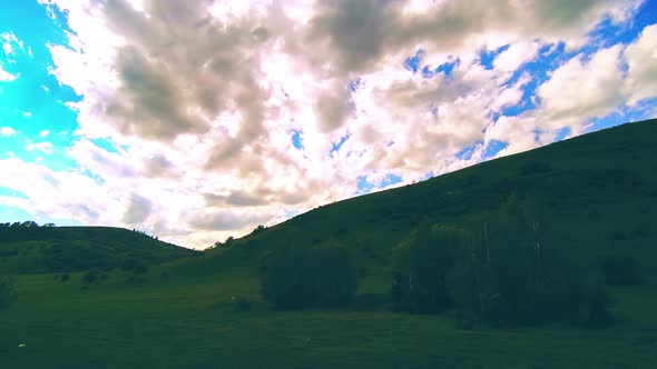 UHD Mountain Meadow Timelapse at the Summer