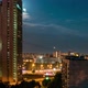 Night Urban View With Moon and Clouds Motion - VideoHive Item for Sale
