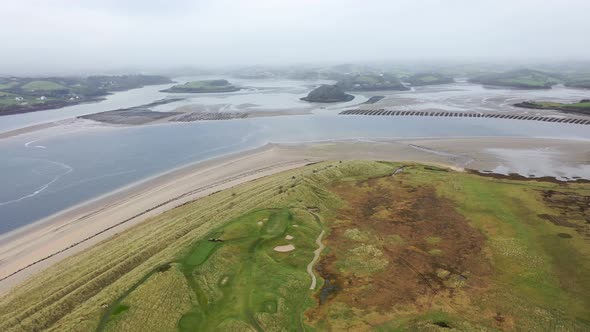 Aerial View of Murvagh in County Donegal Ireland