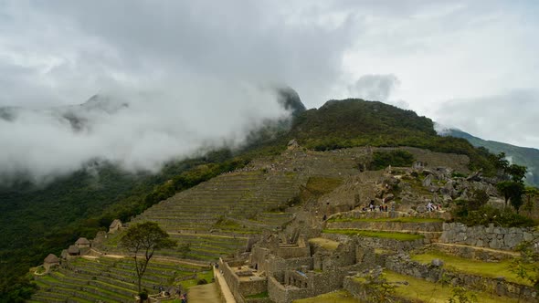 Tourists in Machu Picchu